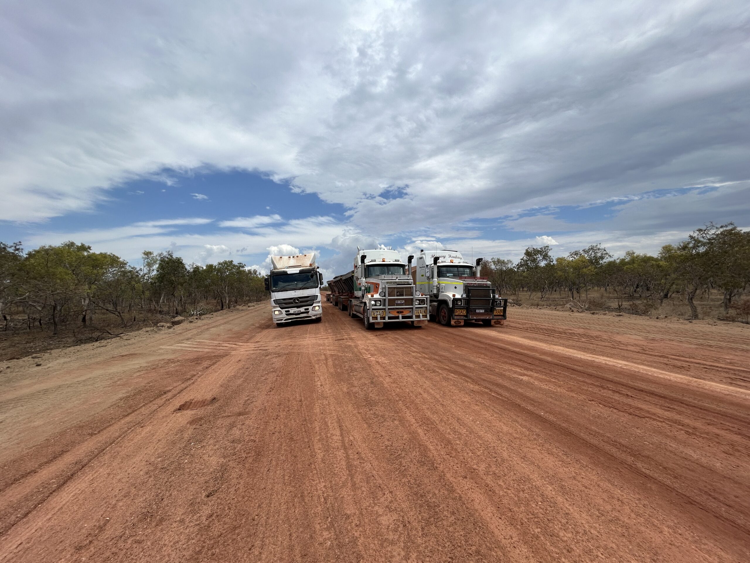 Walkabout Civil Doomadgee trucks lined up